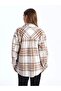Plaid Long Sleeve Oversize Women's Shirt Jacket - 5
