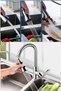New Plastic Chrome Finish 3 Functions 360 Degree Movable Kitchen Sink Faucet Head - 5