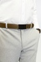 100% Genuine Buffalo Leather Classic Men's Belt with Automatic Buckle Without Holes - 4