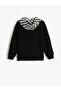 Hooded Printed Sweatshirt Checked - 4
