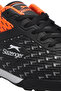 Cycle I Men's Astroturf Black / Orange Football Shoes - 4