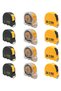 STRIP METER MIXED YELLOW BLACK TRANSPARENT 3X16 1 PACK (12 Pieces)