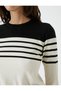 Long Sleeve Crew Neck Knitwear Sweater - 5
