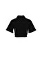 Lysia Crop Black Denim Jacket - 2
