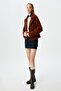Tobacco Color Women's Jacket 5Wal20170Iw