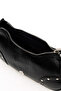 Premium Line Black Cracked Patent Leather Women's Shoulder Bag 05Pc24K24403 - 4