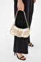 Premium Line Gold Broken Patent Leather Women's Shoulder Bag 05Pc24K24403 - 2