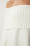 Women's Ecru Madonna Collar Knitwear Sweater Mt00156 - 5