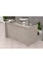 R06 Light Concrete Office Reception Desk - 160cm - 2