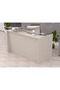 R06 Grey Textile Office Reception Desk - 180cm - 2