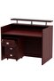 R06 Apple Cherry Office Reception Desk - 120cm
