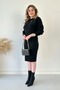 Crop Knitwear Dress Black - 6