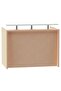 R06 Oak Office Reception Desk Without Drawers - 140cm