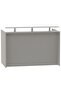 R06 Grey Textile Office Reception Desk - 160cm