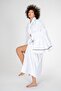 طقم روب حمام كلاسيكي ماهور أبيض للجنسين مقاس L/XL