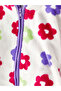 Baby Stand Collar Long Sleeve Patterned Baby Girl Coat - 6