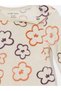 Beige Crew Neck Velvet Baby Girl Snap Body Set of 2 - 5