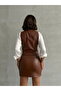 Buttoned Leather Vest - Tan |   Vmf1503 - 5