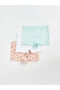 Lcw Baby Pink Elastic Waist Printed Baby Girl Boxer 3-Pack - 2