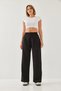 Women's Black High Waist Trend Palazzo Woven Fabric Trousers 2399 60751004 - 5