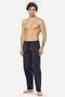 Men's Plaid Single Bottom Pajamas, Pocket Detail, 95% Cotton, 5% Lycra