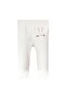 Rabbit Printed Baby Girl Snap-On Bodysuit and Booties Bottom Three-Piece Double Set - 5
