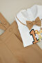 1-Year-Old Safari Printed Jumpsuit Set - 7