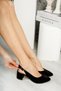 Gzhw711 Guaranteed Women's Open Back Classic Casual Style Stylish and Comfortable Heeled Shoes - 4