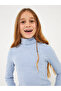 Turtleneck Long Sleeve Girl's T-Shirt - 5