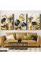 African Woman Gold Wing 3 Piece Canvas - Canvas Painting