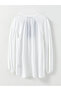 Tie Collar Embroidered Long Sleeve Viscose Women's Blouse - 7