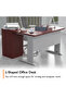 Stazion 1212 Modern Office Workstation Apple Cherry - 3