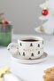 Happy Birthday Handmade Pine Tree Ceramic Mug 24K Gold Decorated 200ml - 5