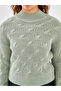 High Collar Self-Patterned Women's Knitwear Sweater (W4) - 3