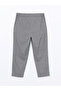 Plaid Women's Trousers with Elastic Waist - 6