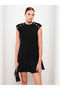 Lcw Visionwomen's Crew Neck Self Patterned Sleeveless Dress
