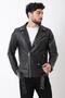 Kuzey Belted Faux Leather Jacket BL 1261_50268-1 - 4