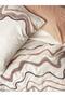 Puff Embroidered Ranforce Double Duvet Cover Set Molende Caramel - 2
