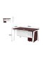 Bentuk 139-14 Apple Cherry Modern Workstation - 5