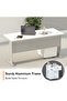 Stazion 1260 Modern Office Desk White with drawers - 2