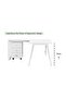 Bentuk 139-18L White Modern Workstation - 4