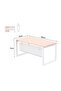 Vorm 136-16 oak Modern Workstation without Drawer - 5