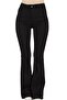Women's Black High Waist Flared Trousers