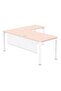 Figura 72-18L oak Modern Workstation without Drawer