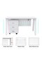 Bentuk 139-18 White Modern Workstation - 3
