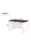 Vorm 136-12 Apple Cherry Modern Workstation without Drawer - 5