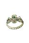 Hdmarketim Authentic Stone Flowered Handcuff Metal Bracelet - 3