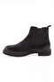 Men's Rubber Sole Chelsea Boots Navy Suede Genuine Leather 61310223210 - 3