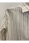 Beige and Black Stripes Men's Shirt - 2