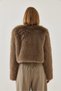 Women's Brown Faux Fur Lined Coat 38119 60251968 - 5